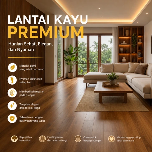 lantai kayu premium